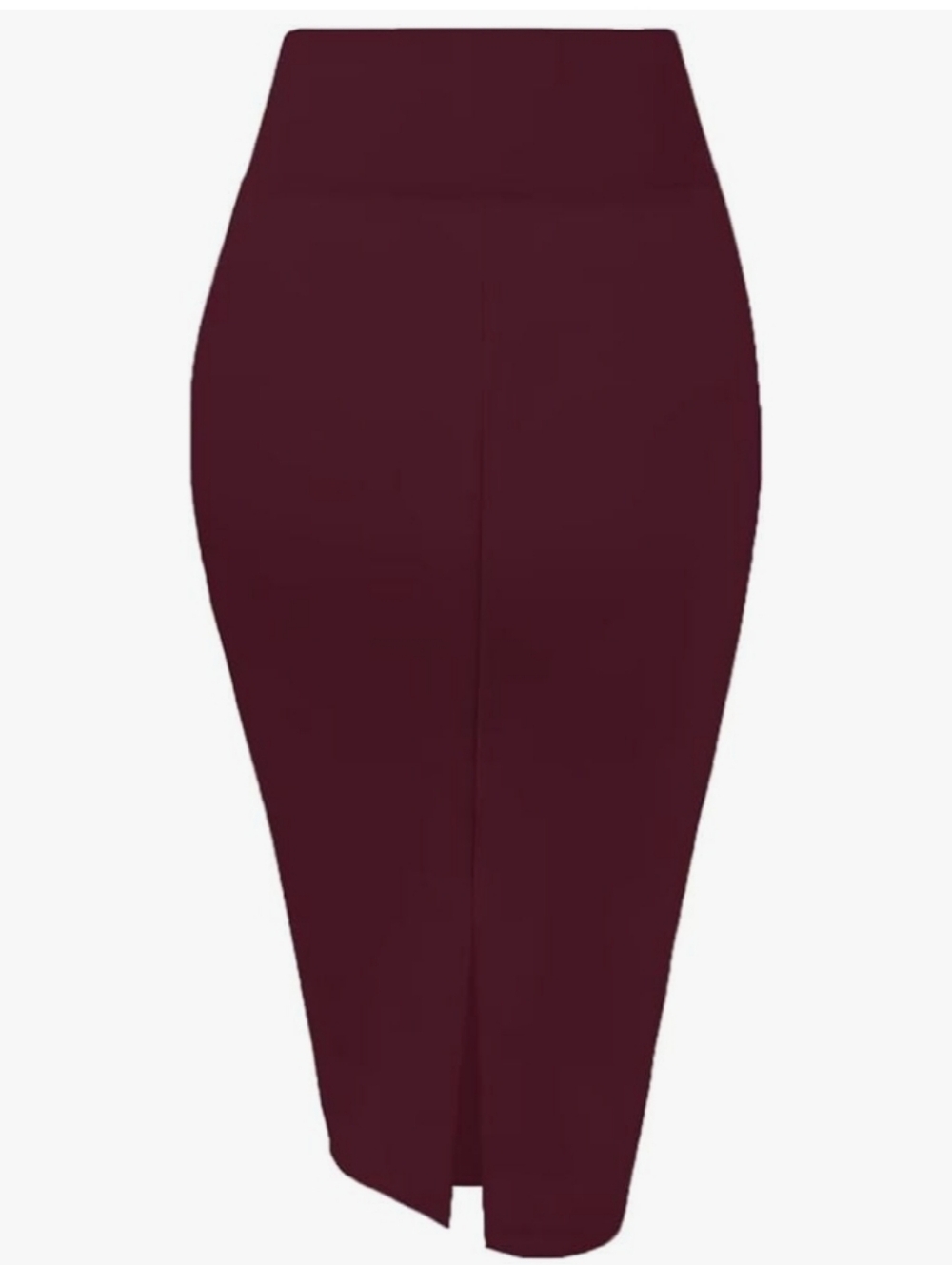 SKIRT/ Pencil Skirt,high waist,below knee,premium nylon ponte stretch,sz M, NEW